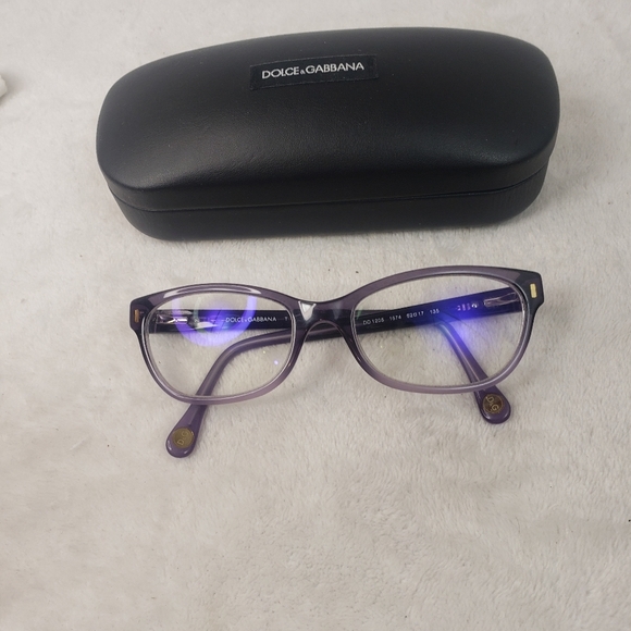 Authentic Pre-owned Dolce & Gabbana D&G purple blue eyeglasses - Picture 3 of 9